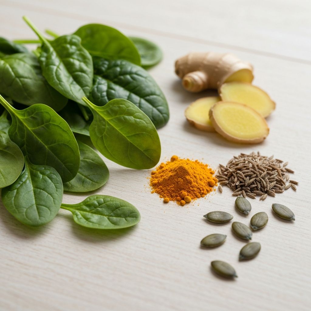 Frisches Gemüse und Gewürze