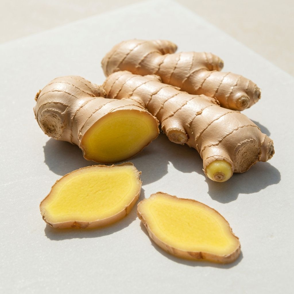 Ingwer geschnitten